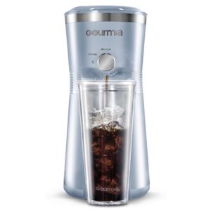 GOURMIA Iced Coffee Maker with Reusable Tumbler, Blue